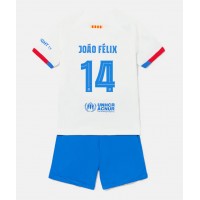 Fotballdrakt Barn Barcelona Joao Felix #14 Bortedraktsett 2023-24 Kortermet (+ Korte bukser)